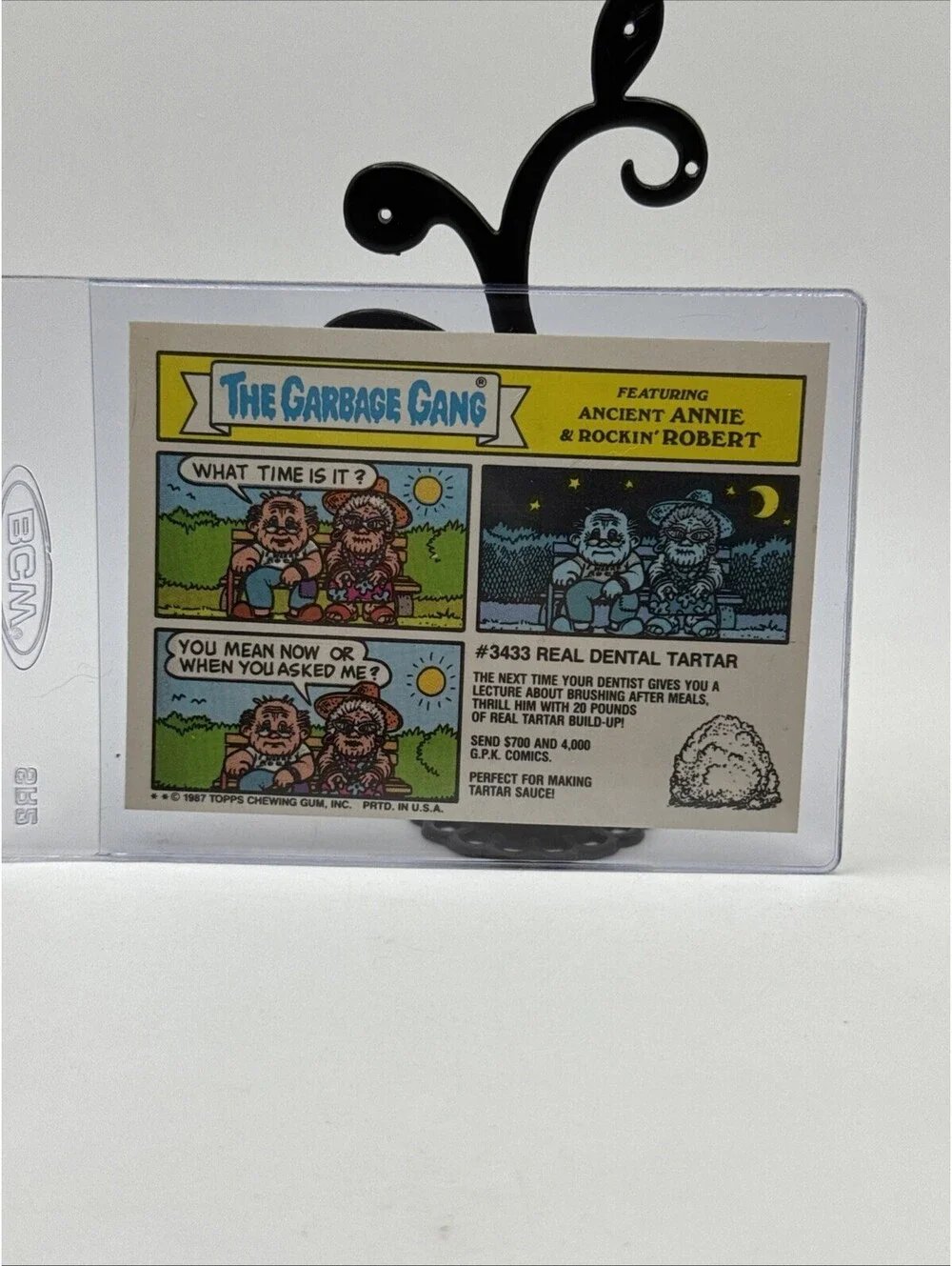 Vintage 1987 Bud Sucker Garbage Pails Kids - 411b Topps